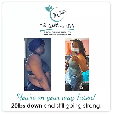 You're on your way Taren! - 20lbs down and still going strong!