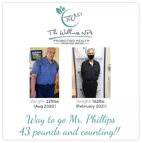 Meet Phillips! - Down 43 pounds in six months!