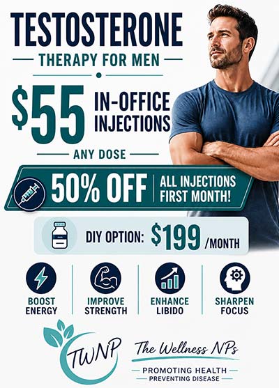 Testosterone Replacement at The Wellness NPs in Laurel MD